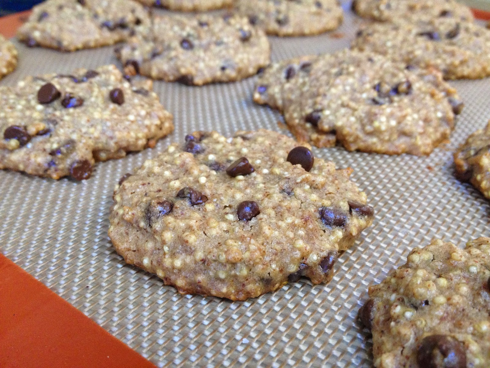 Weekday Gourmet Recipe Creation Quinoa Almond Chocolate Chip Cookies