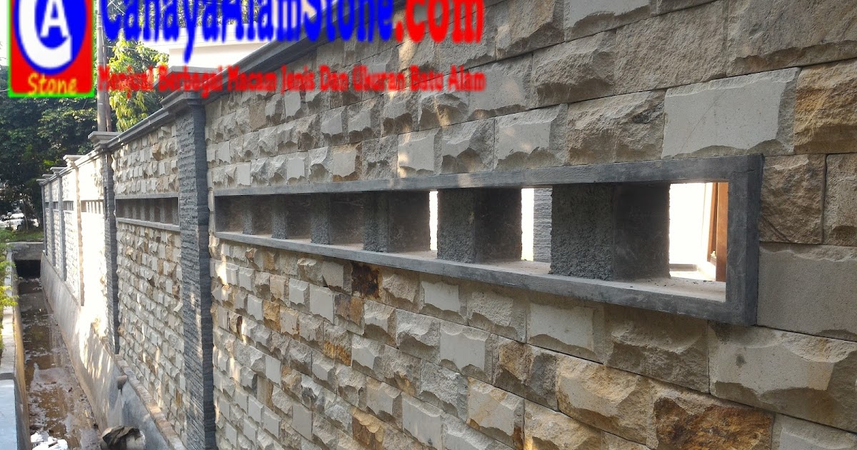 Jenis Batu Alam Untuk Dinding Teras Rumah - IMAGESEE