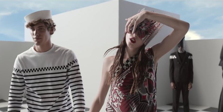 Modello e modella OVS pubblicità Jean Paul Gaultier con Foto - Testimonial Spot Pubblicitario OVS 2016