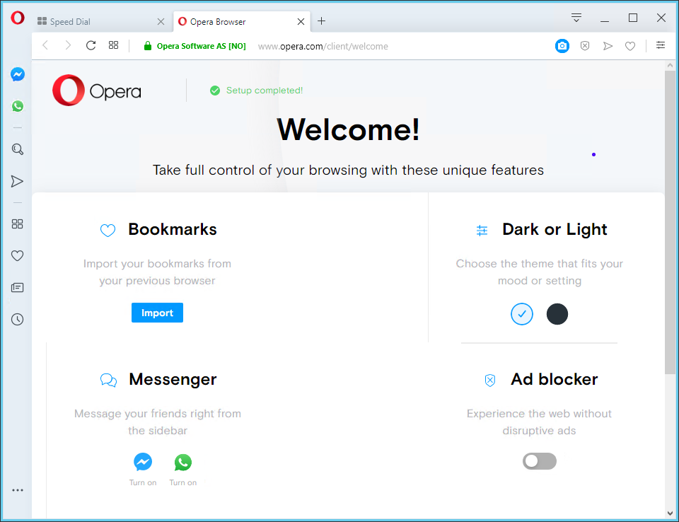 Opera Web Browser 66.0.3515.36