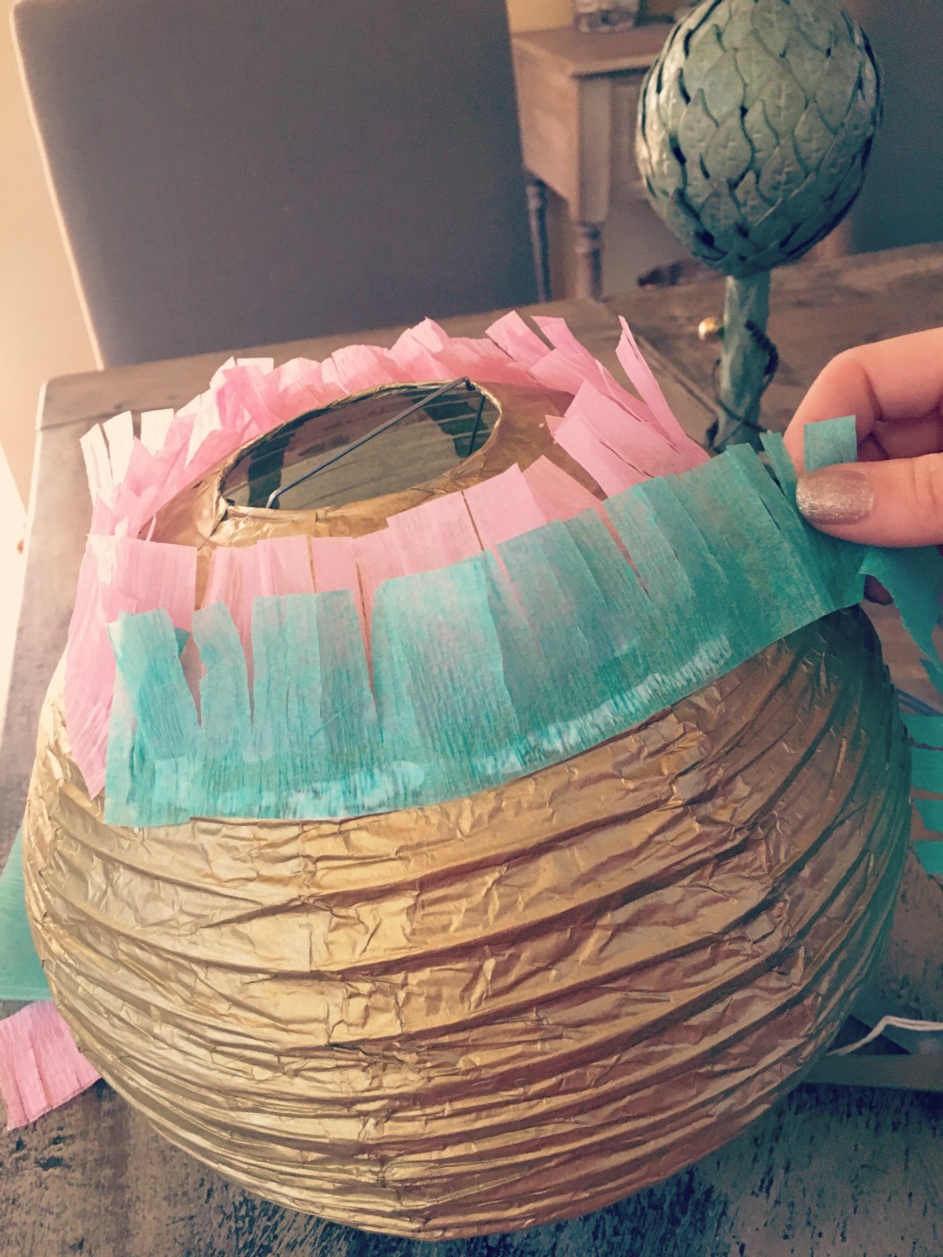DIY Gender Reveal Pull String Piñata A Lil Bit Fancy Bloglovin’