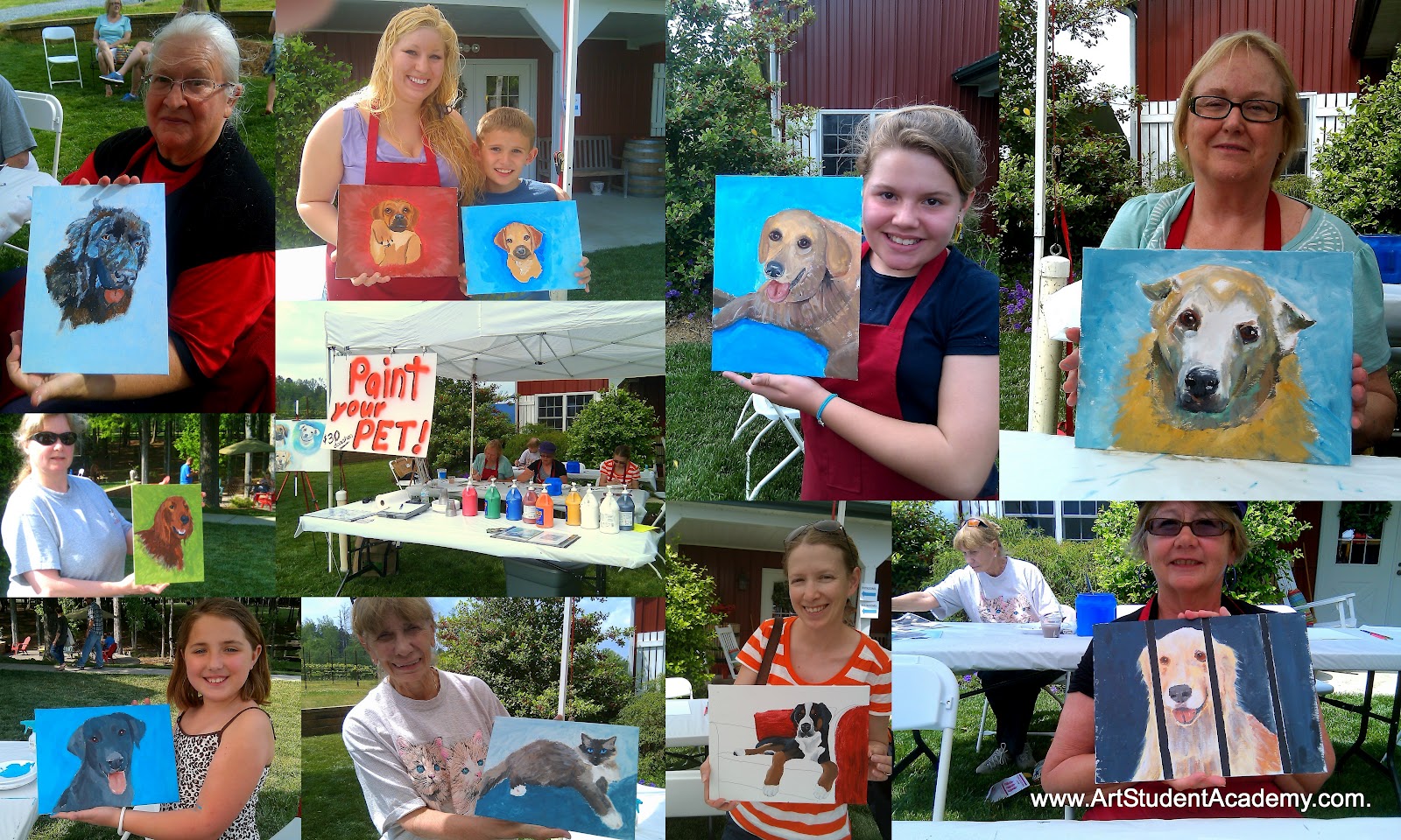Art Student Academy Amazing Paint your PET! event