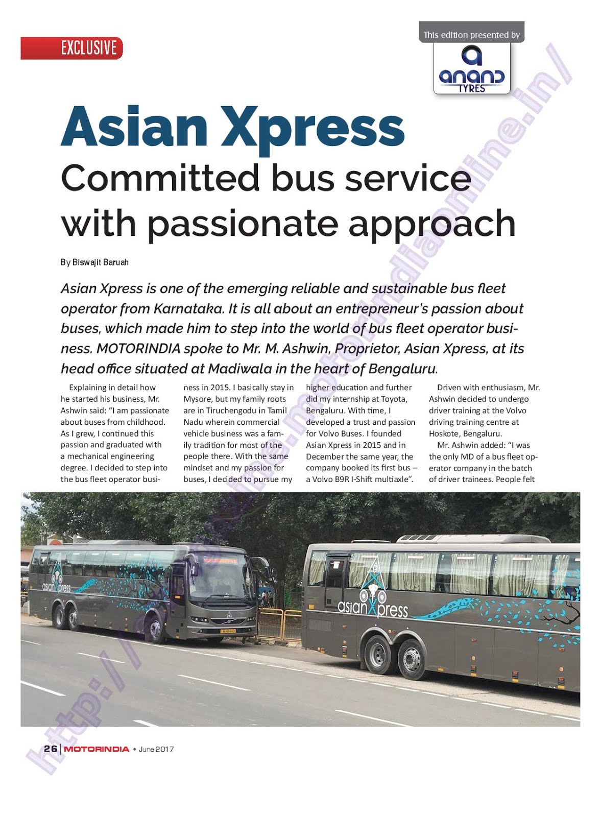 MOTOR INDIA ARTICLE 12 : ASIAN XPRESS