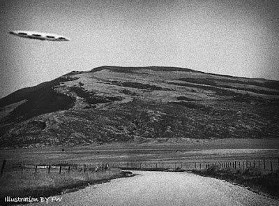 UFO Sighted Between Beartooth & Pryor Mtn Ranges, Montana - 1957