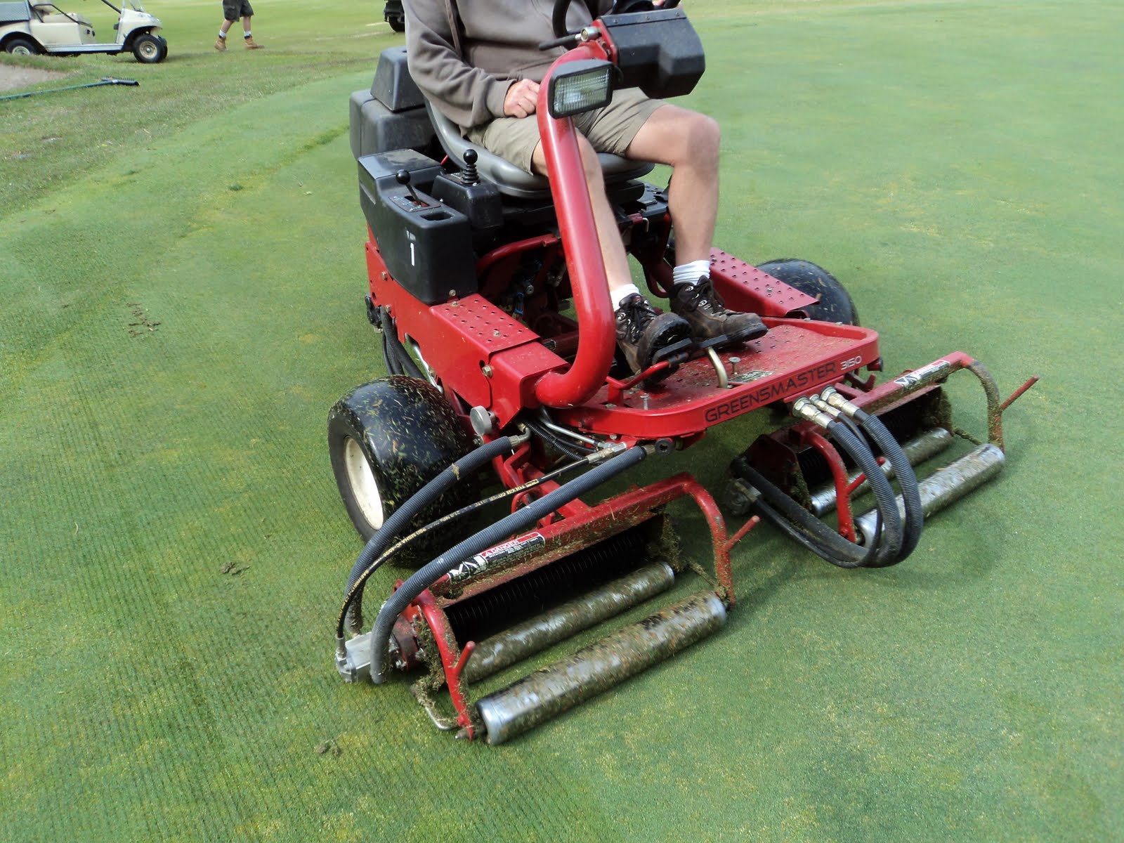 Glen Echo Country Club Golf Course Management Verticutting of the greens