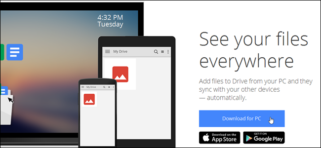 google drive desktop app to sync