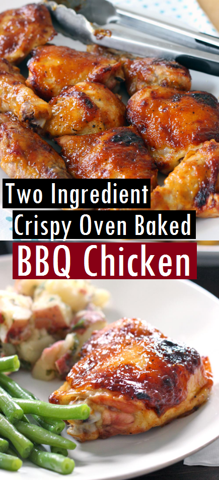 Two Ingredient Crispy Oven Baked Bbq Chicken Rf Chicken - www.vrogue.co