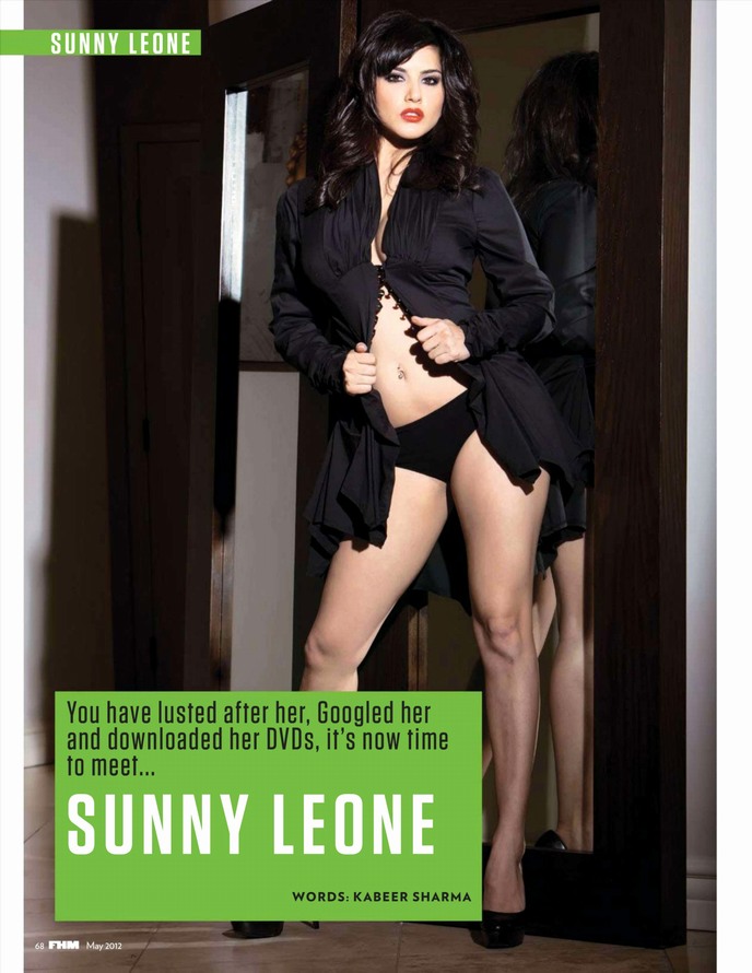 Sunny Leone poses for FHM Magazine Cover