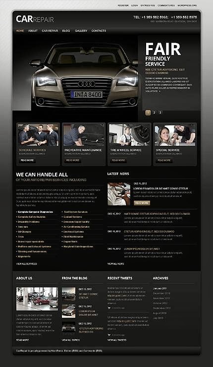 20 Premium WordPress Car Themes