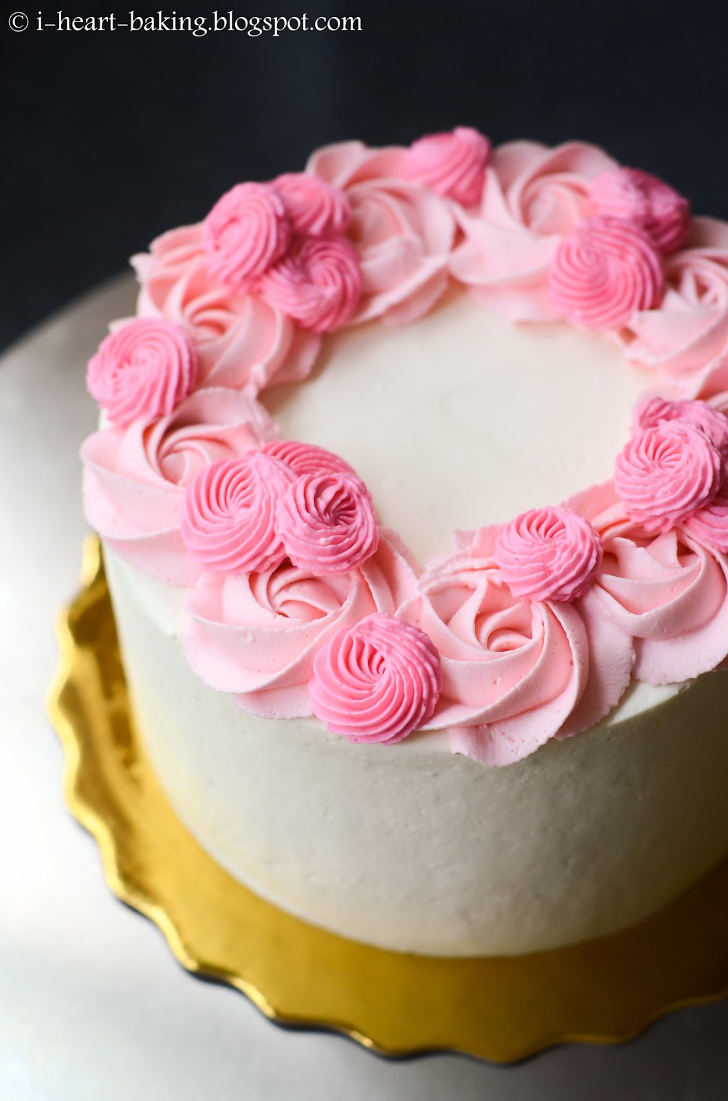 i heart baking!: floral wreath cake for mother's day