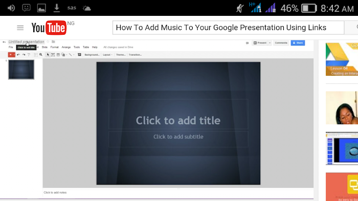 How To Add Music To Your Google Presentation Using Links