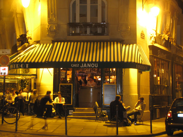 Entrance to Chez Janou, Paris