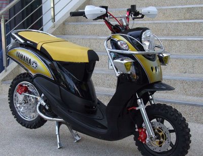 Anak Balap Yamaha Fino Off Road Modification