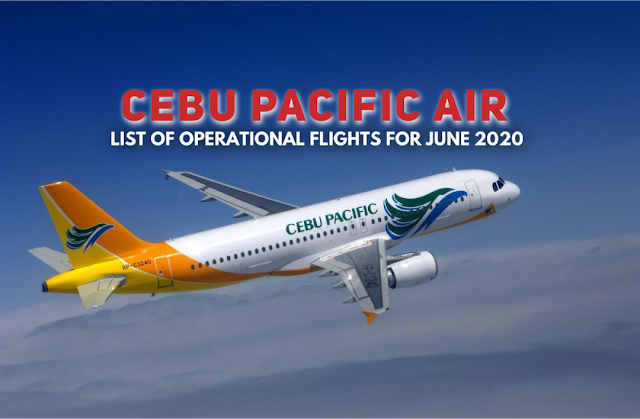 List of Cebu Pacific Flights June 2020