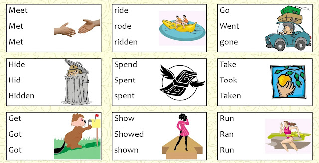 Resultado de imagen para irregular verbs dibujos