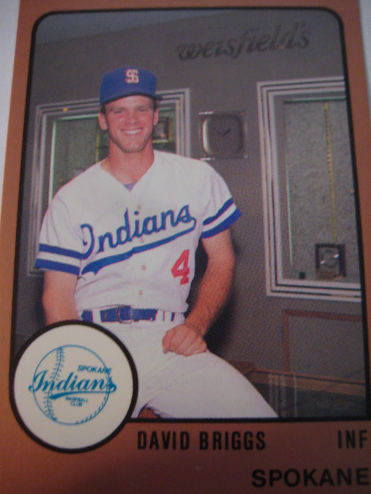 Baseball Cards Come to Life! 1988 Spokane Indians at the Mall David Briggs