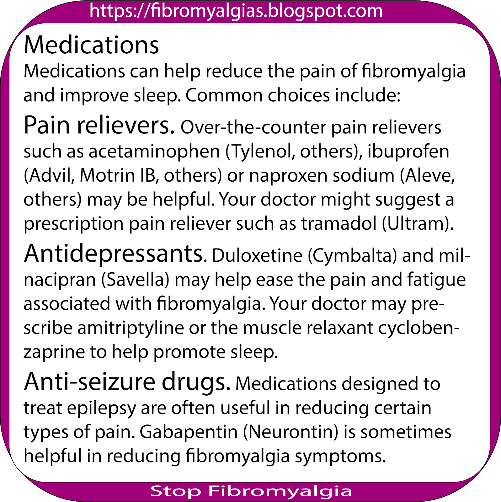 The Best Process of Medication of Fibromyalgia