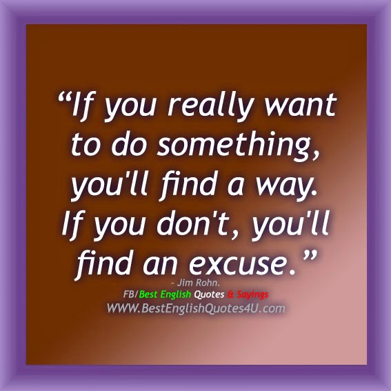 If you really want to do something...