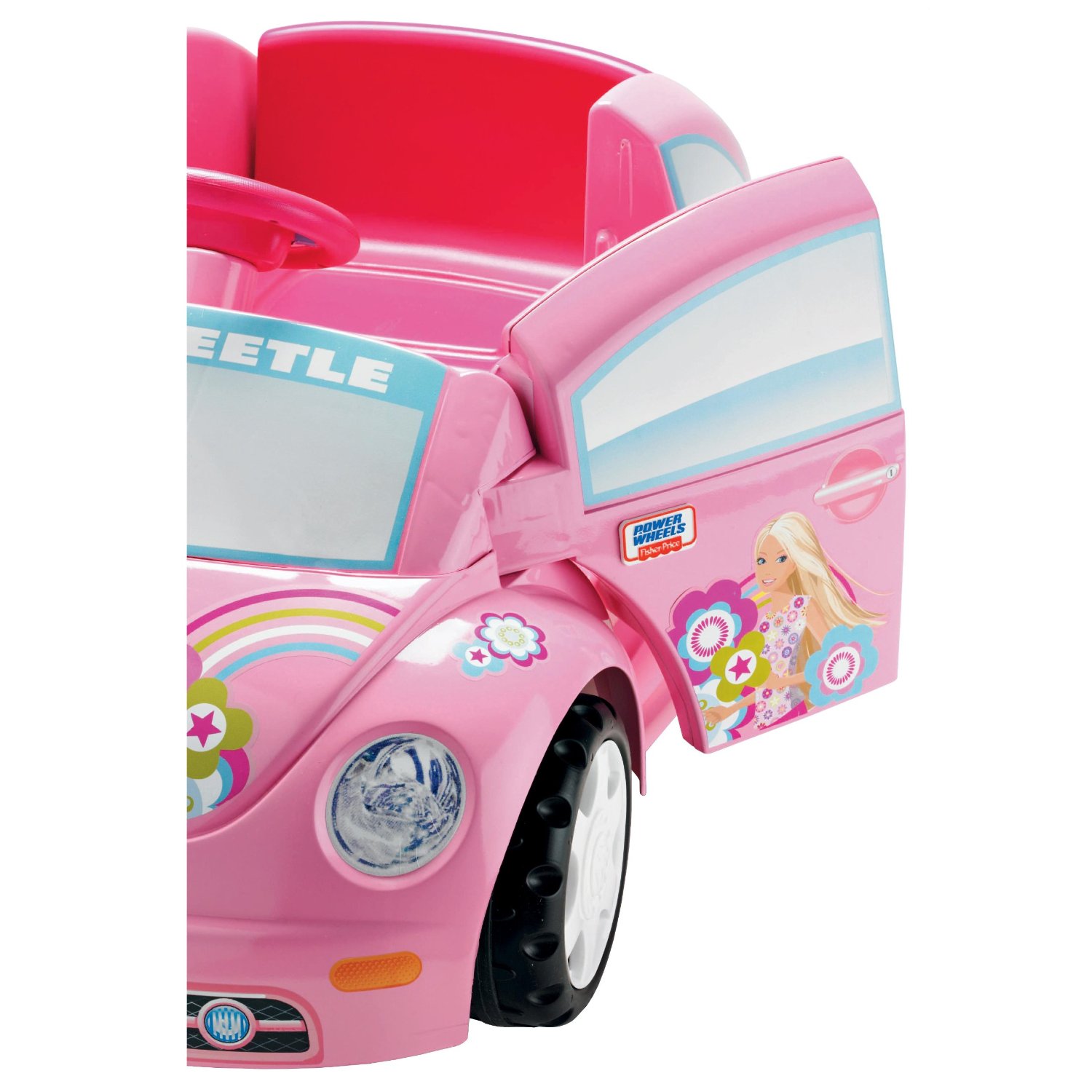 toodler toys: Power Wheels Barbie Volkswagen Beetle
