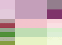 Mauve Mist сиреневая дымка Тетрадная палитра (двойной контраст) Осень-зима 2014 Pantone модные популярные цвета