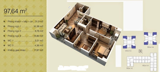 Căn 97,64 m2 Căn 97,64 m2