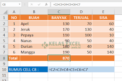 Rumus Excel Tambah