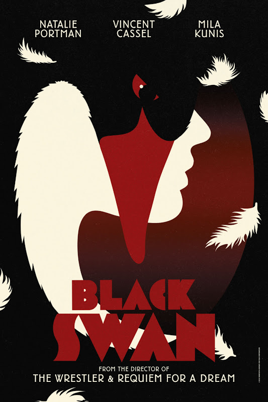 Black Swan plakat - Natalie Portman, Vincent Cassel, Mila Kunis