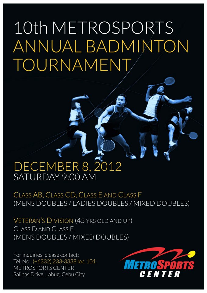 Cebu Badminton Tournament Dec 8