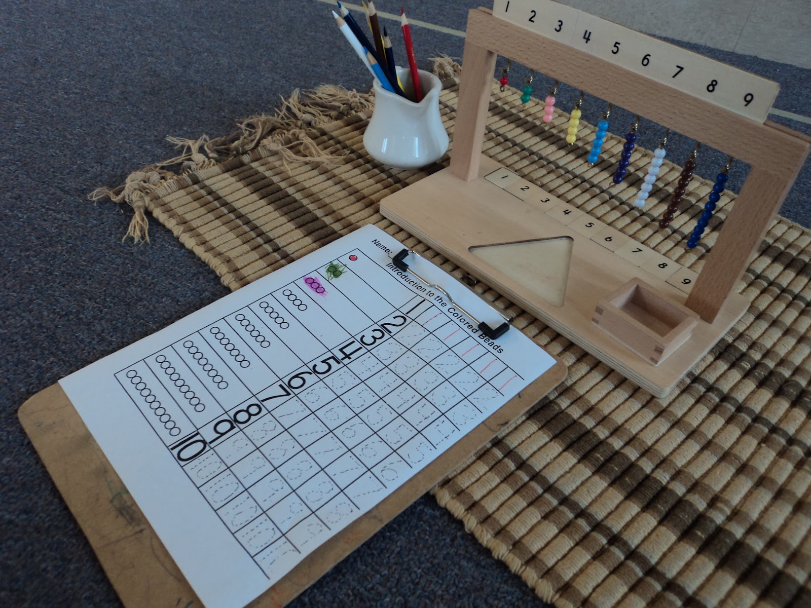 Crazy About Montessori Hanging Bead Stair 19