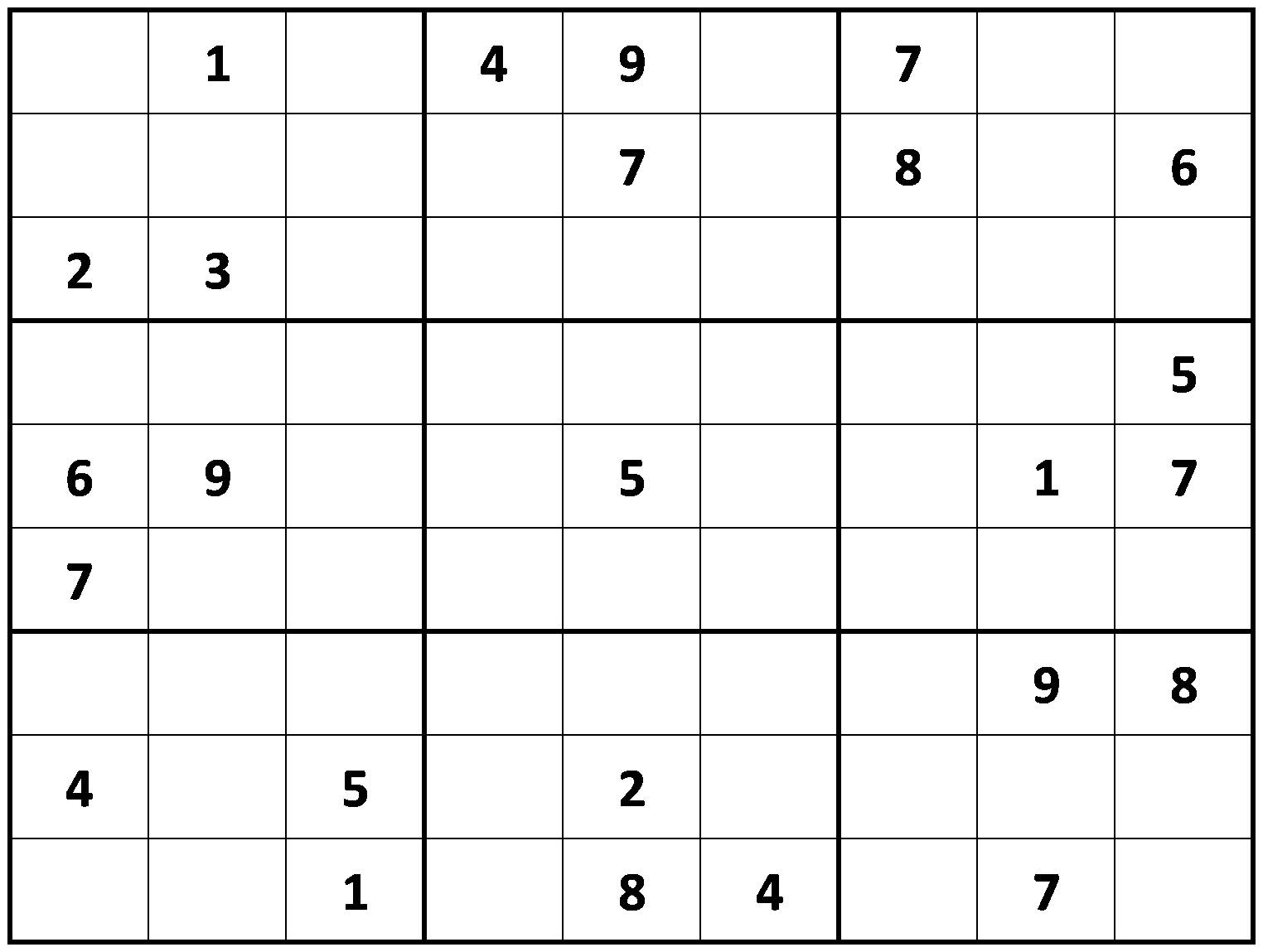 Sudoku Printable Puzzle Sudoku Printable Puzzle