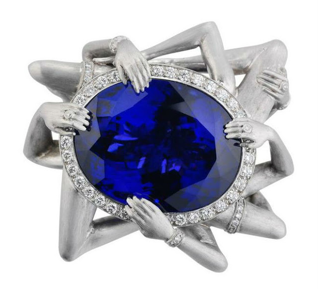 Sapphire and Diamond Ring by Stephen Webster
