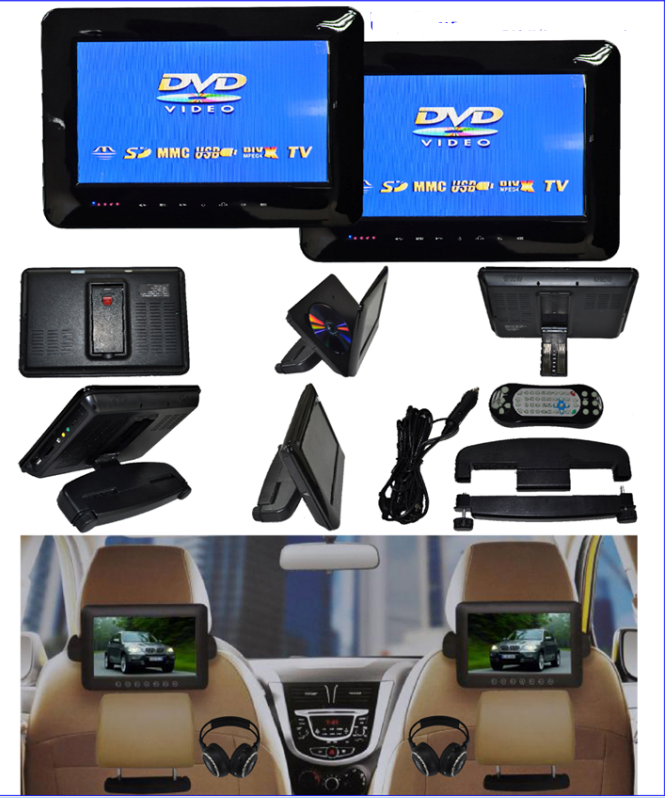 My gadget & Electronic Equipment: Car DVD Player portable Head Rest