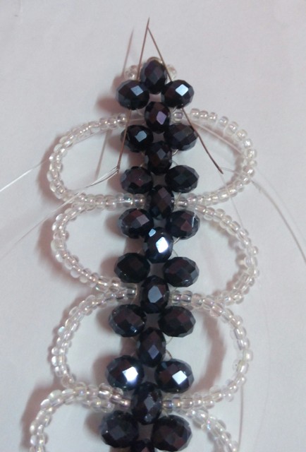 Beadination: Right angle weave millipede beaded necklace or bracelet