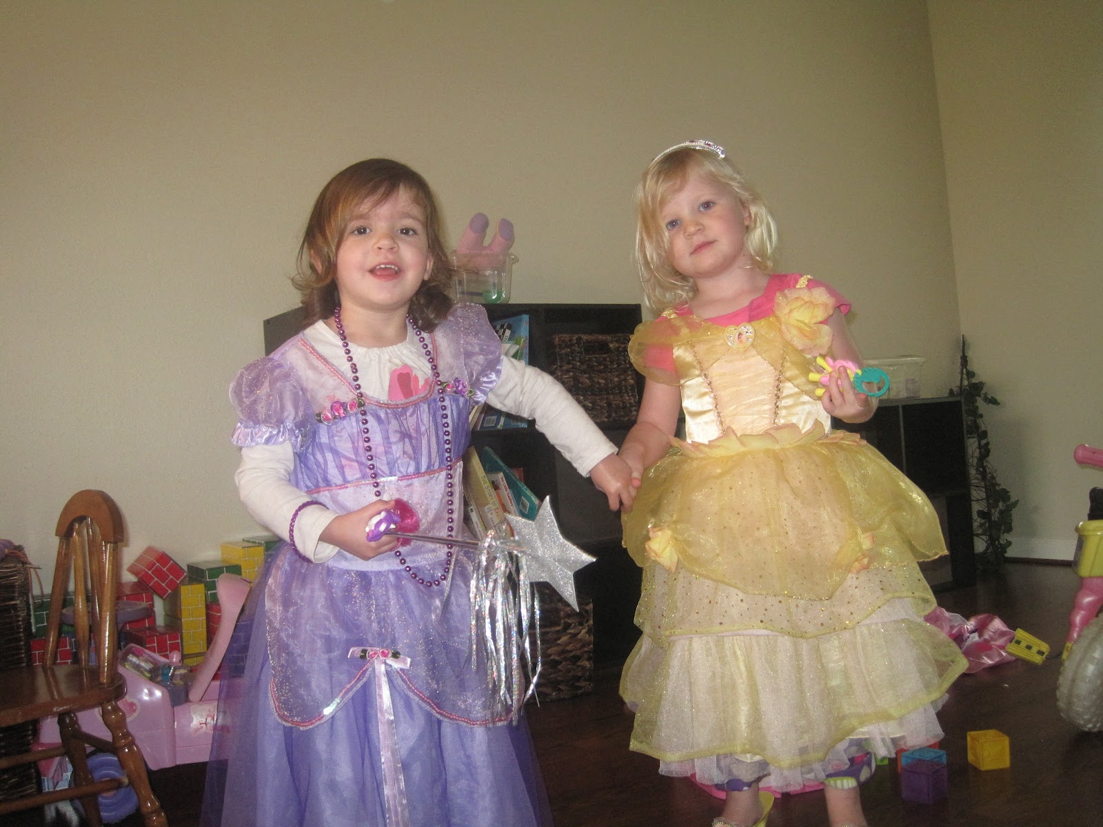 Our Little Girls Crafts and Dress Up!