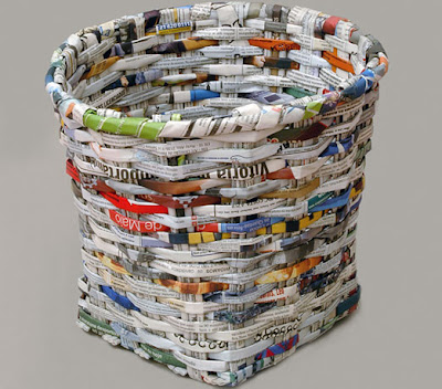 How to Recycle: Recycled Newspaper Ideas