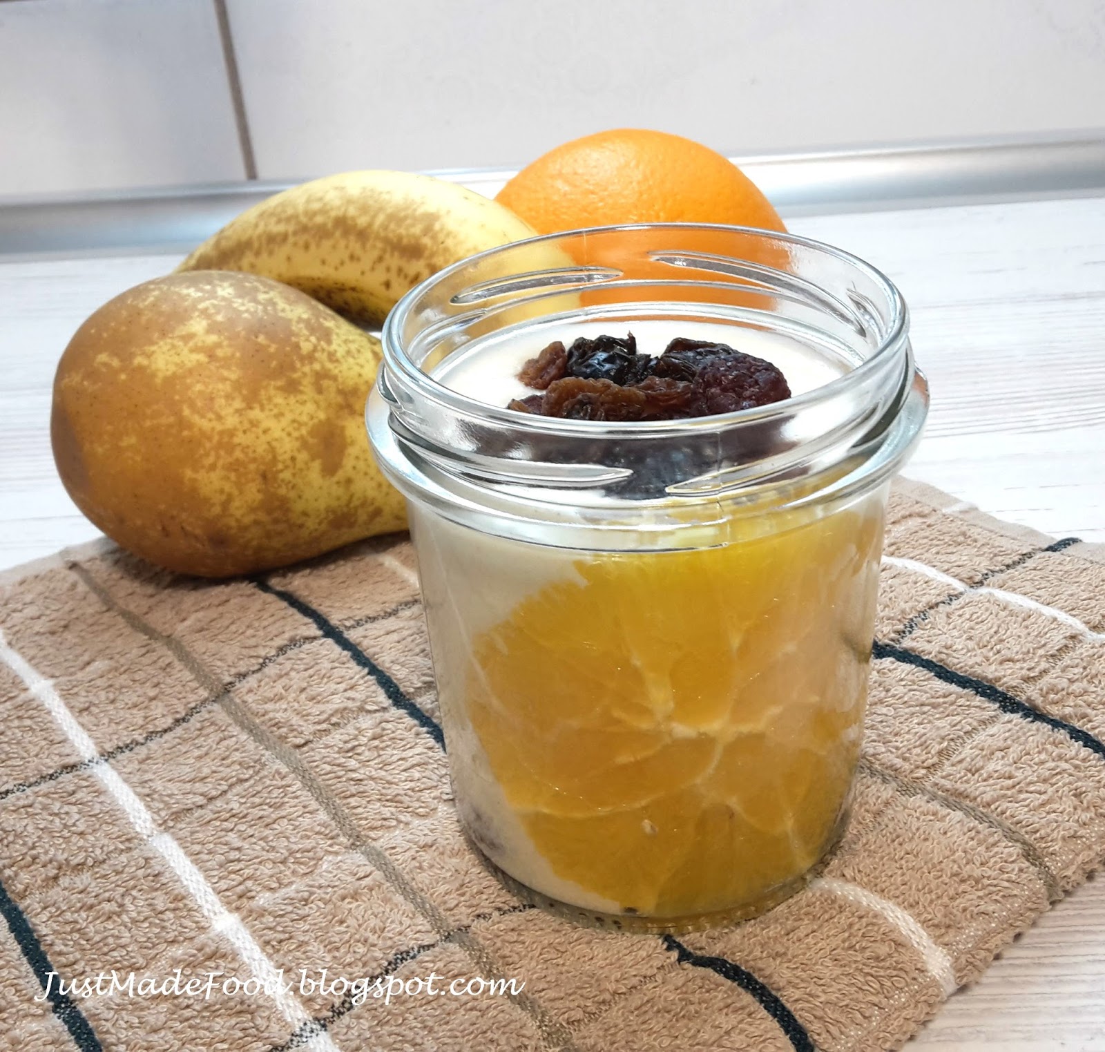 JustMadeFood Waniliowobananowy pudding z kaszy manny