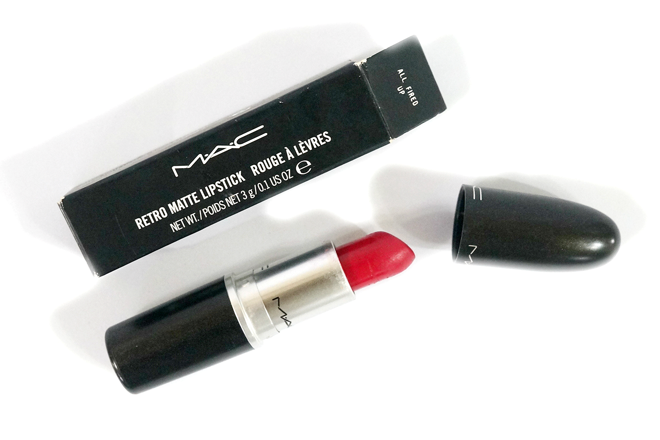 Mac Lipstick In All Fired Up (Retro Matte) | Review, Photos, Swatches -  Jello Beans