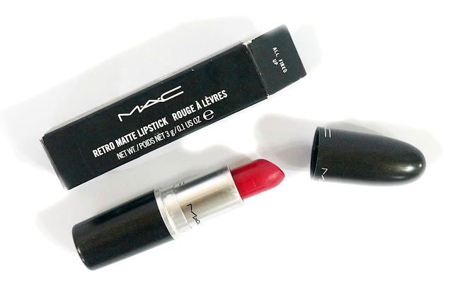 MAC Lipstick in All Fired Up (Retro Matte) 