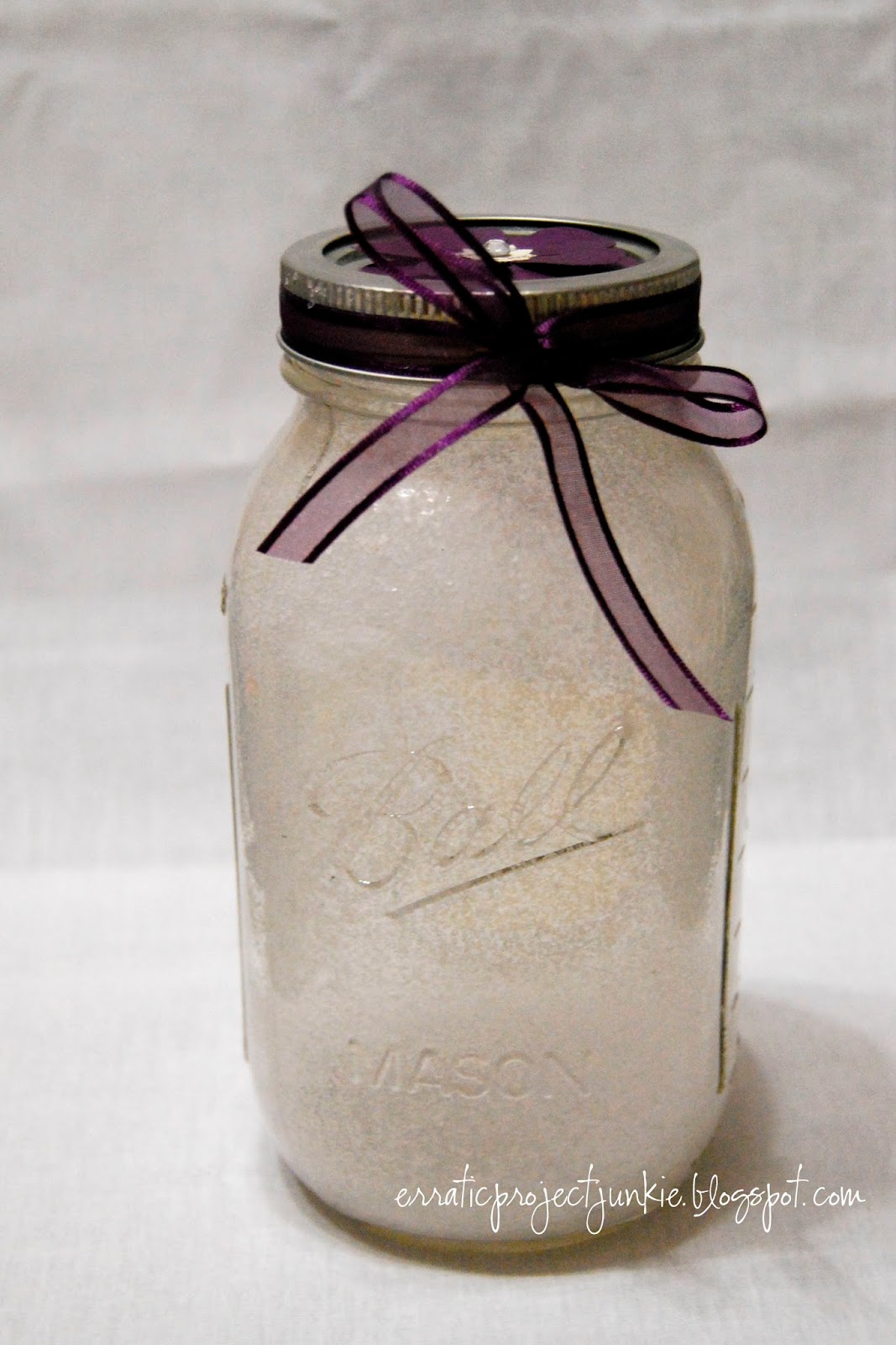 Erratic Project Junkie Glitter Glue Mason Jars