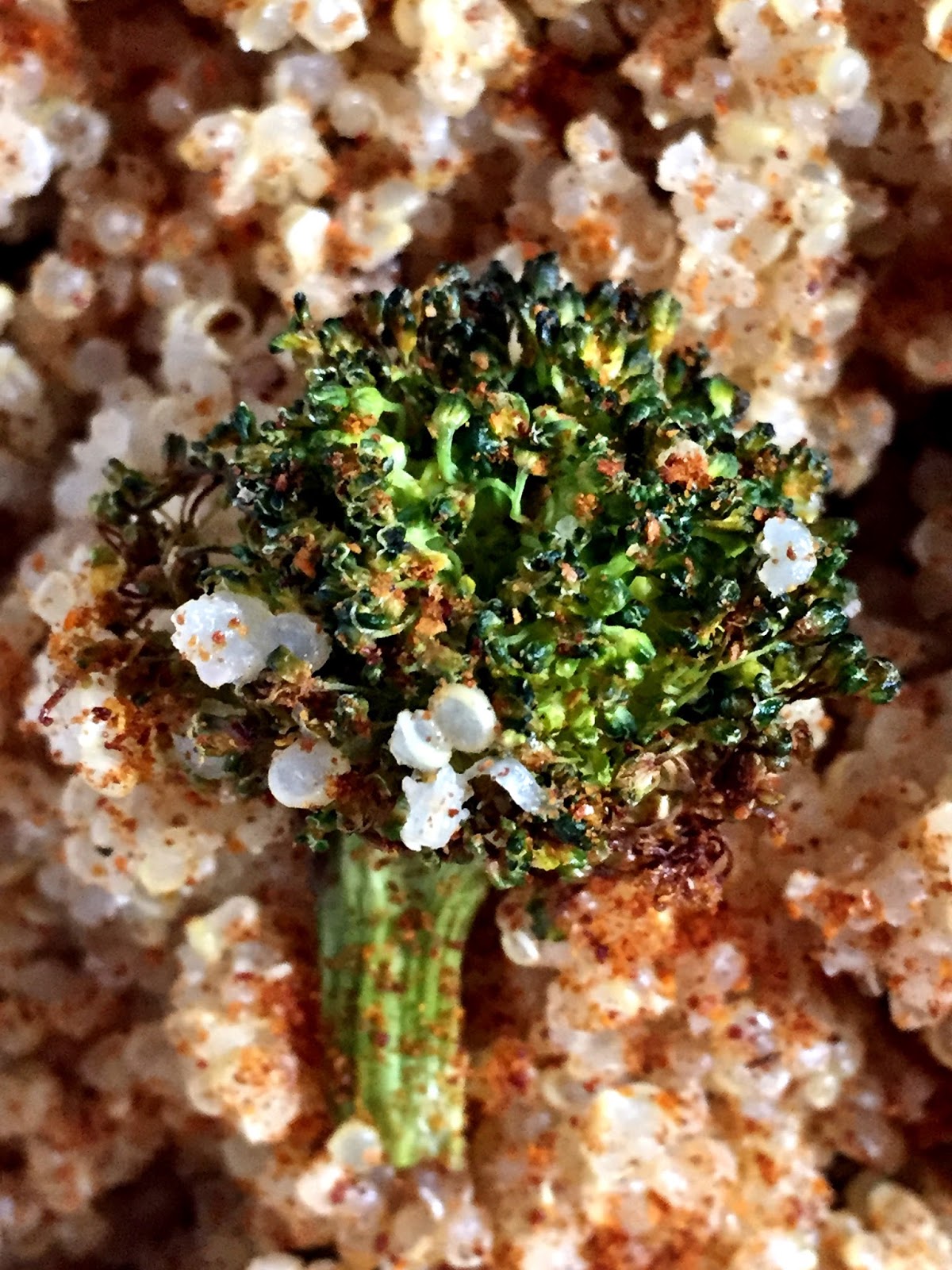 Inglourious Bananas: Roasted Broccoli and Quinoa Bowl // Bowl con