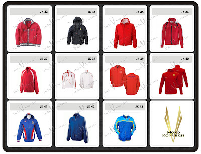 Katalog desain jaket sport online Konveksi Semarang Moko