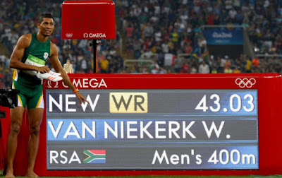 Sul Africano Wayde van Niekerk, recordista dos 400 metros rasos