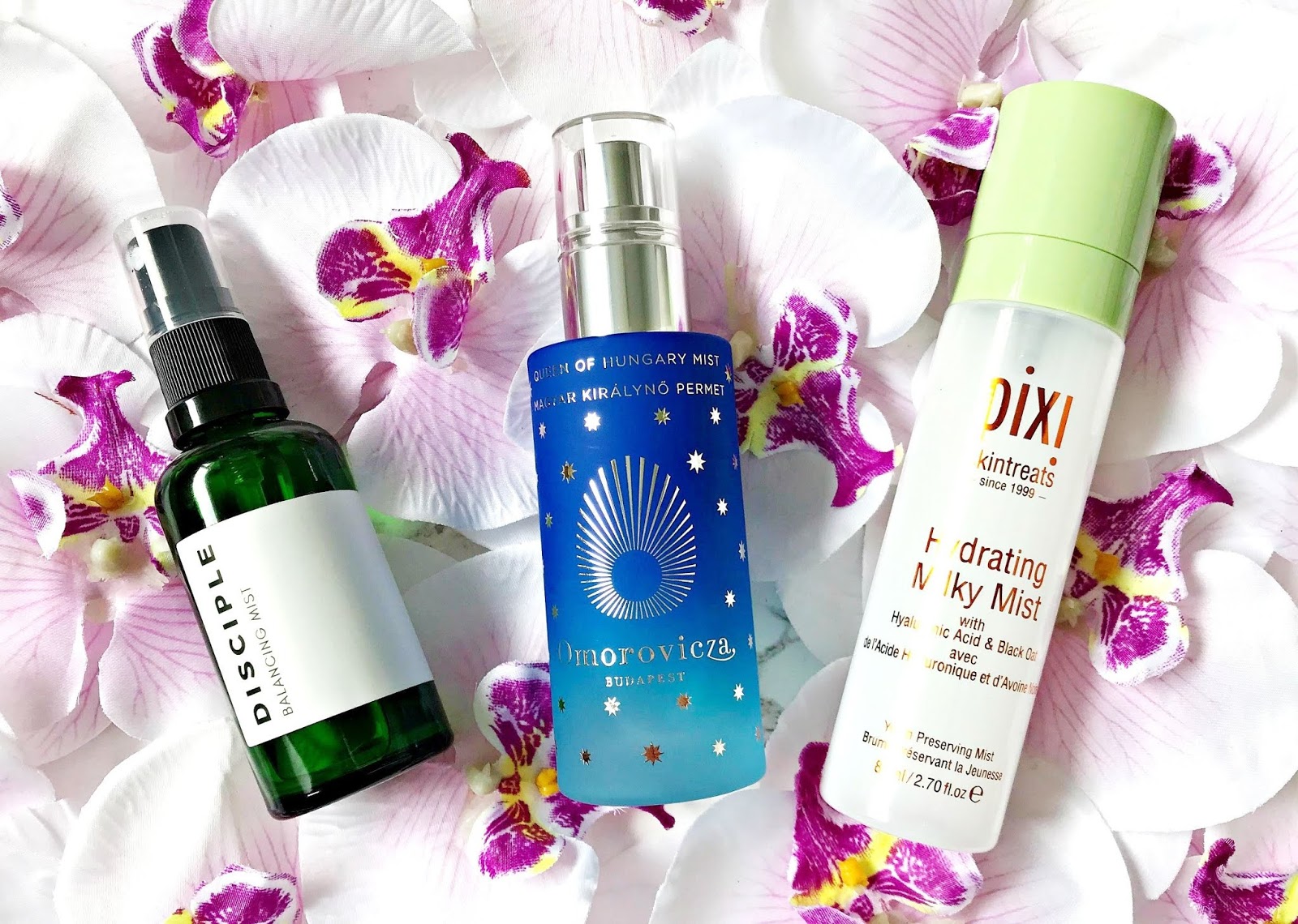 Pixi, Hydrating Milky Mist Review, Omorovicza, Queen of Hungary Mist Review, Disciple Balancing Mist Review, Face Mist, Facial Mist, Skincare