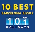 Voted one of the 10 Best of Barcelona Blogs by 101 Holidays!
