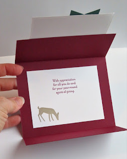 Stampin' Up! Dashing Deer Gate Fold Card + VIDEO with more Dashing Deer ideas ~ 2018 Holiday Catalog ~ www.juliedavison.com