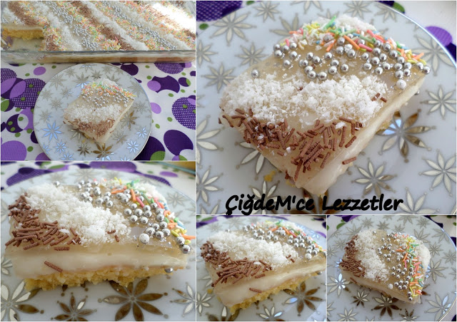 Muz Jöleli Kremalı Hafif Pasta Resimli Yemek Tarifleri