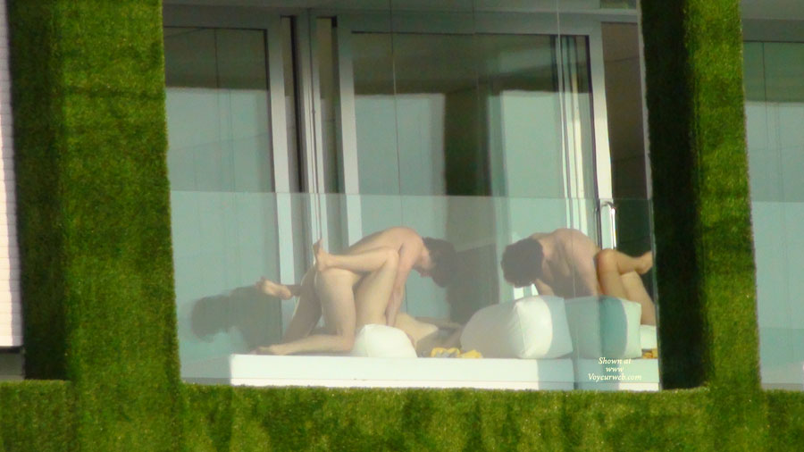 Nude In Hotel Window 17