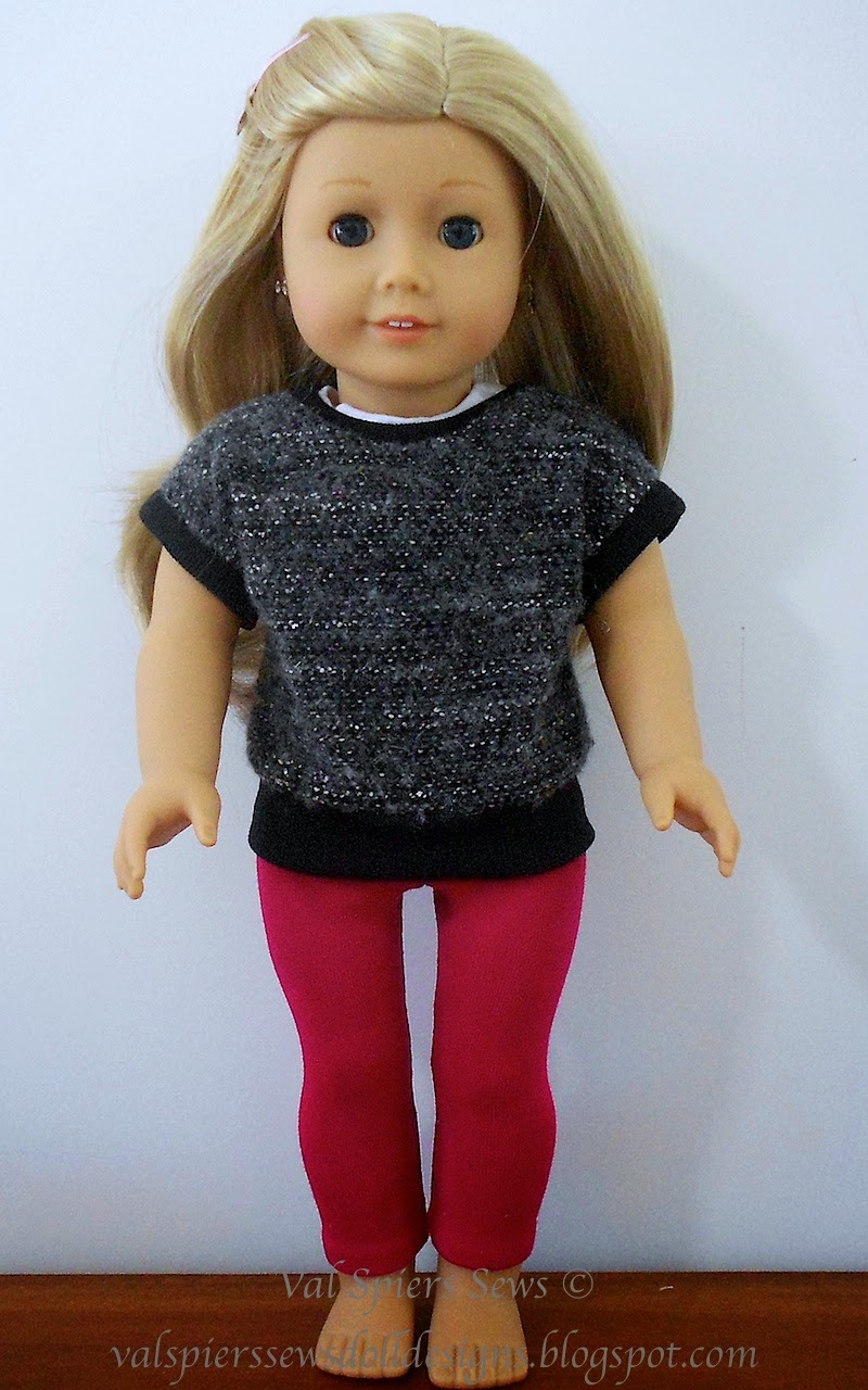 Doll Clothes Patterns by Valspierssews: Doll Clothes Leggings for 18 ...