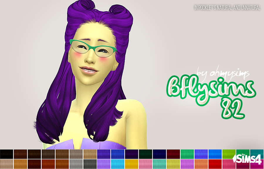 My Sims 4 Blog Butterflysims 082 Clay Hair Retexture By Ohmysims404