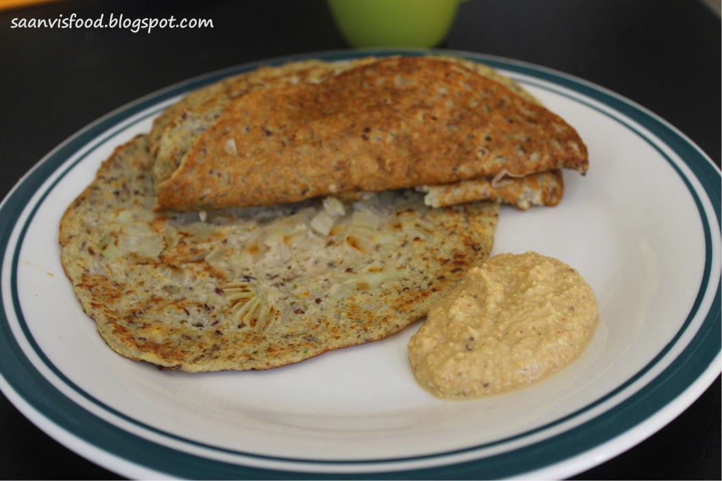 Saanvis food Mixed Sprouts Dosa